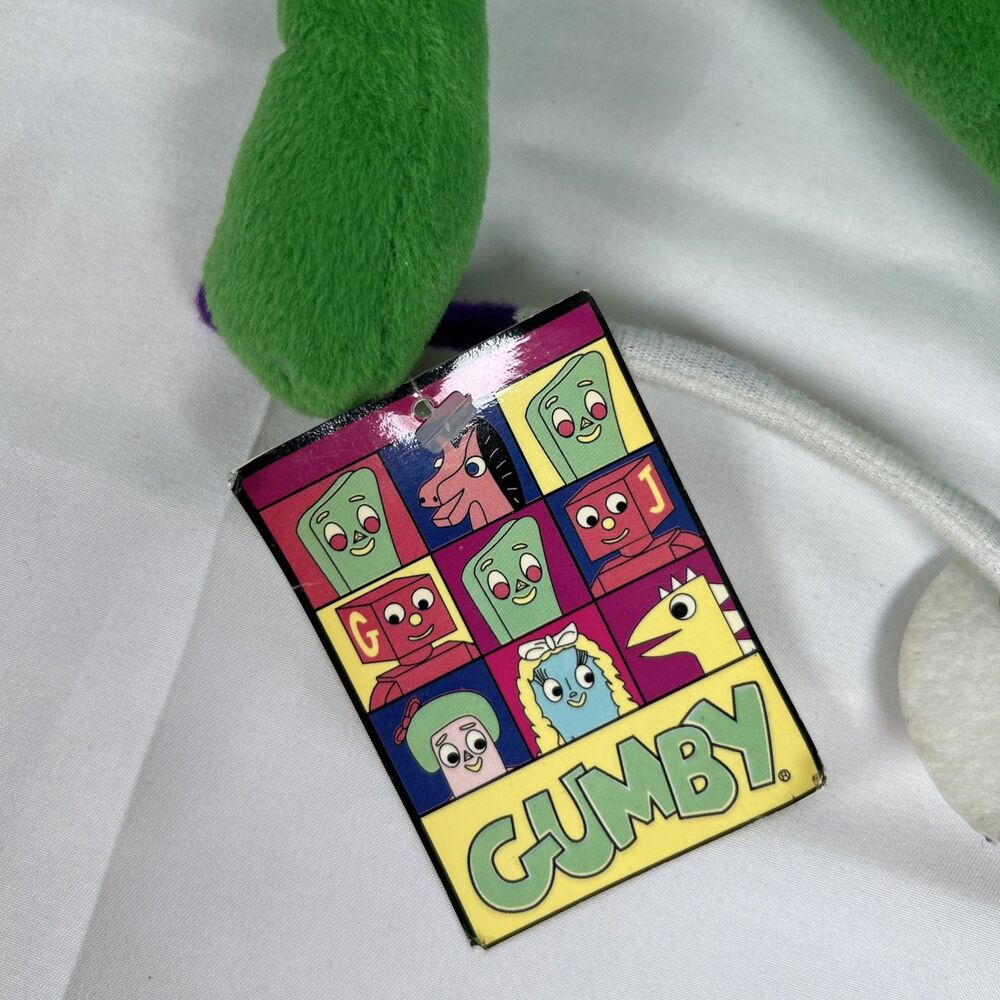 Vtg 2001 GUMBY Plush Ski Patrol Skiing 13” Cartoon Character Stuffed Animal - Picture 9 of 13